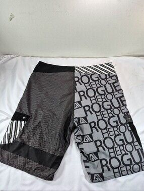 Allyance "Rogue Heroes" Board Shorts - Black & Gray Patterned - Size 38 Swim